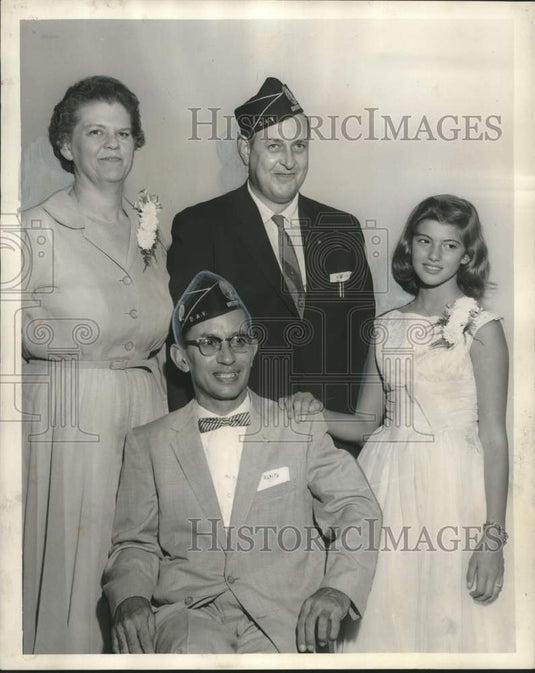 1959 Press Photo Alexander P. Imphang heads Gregory A. Slavich Chapter No. 27