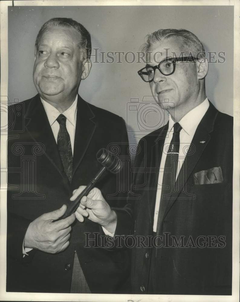 Load image into Gallery viewer, 1966 Press Photo Dr. Sydney Jacobs &amp; Dr. Albert W. Dent- National Tuberculosis
