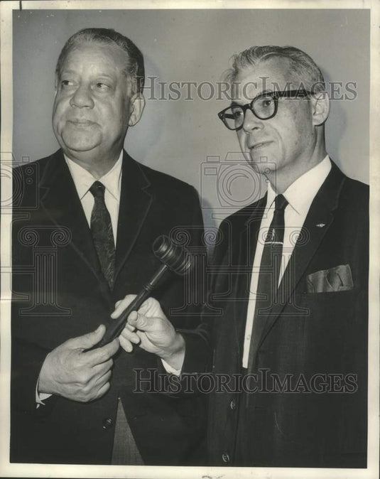 1966 Press Photo Dr. Sydney Jacobs & Dr. Albert W. Dent- National Tuberculosis