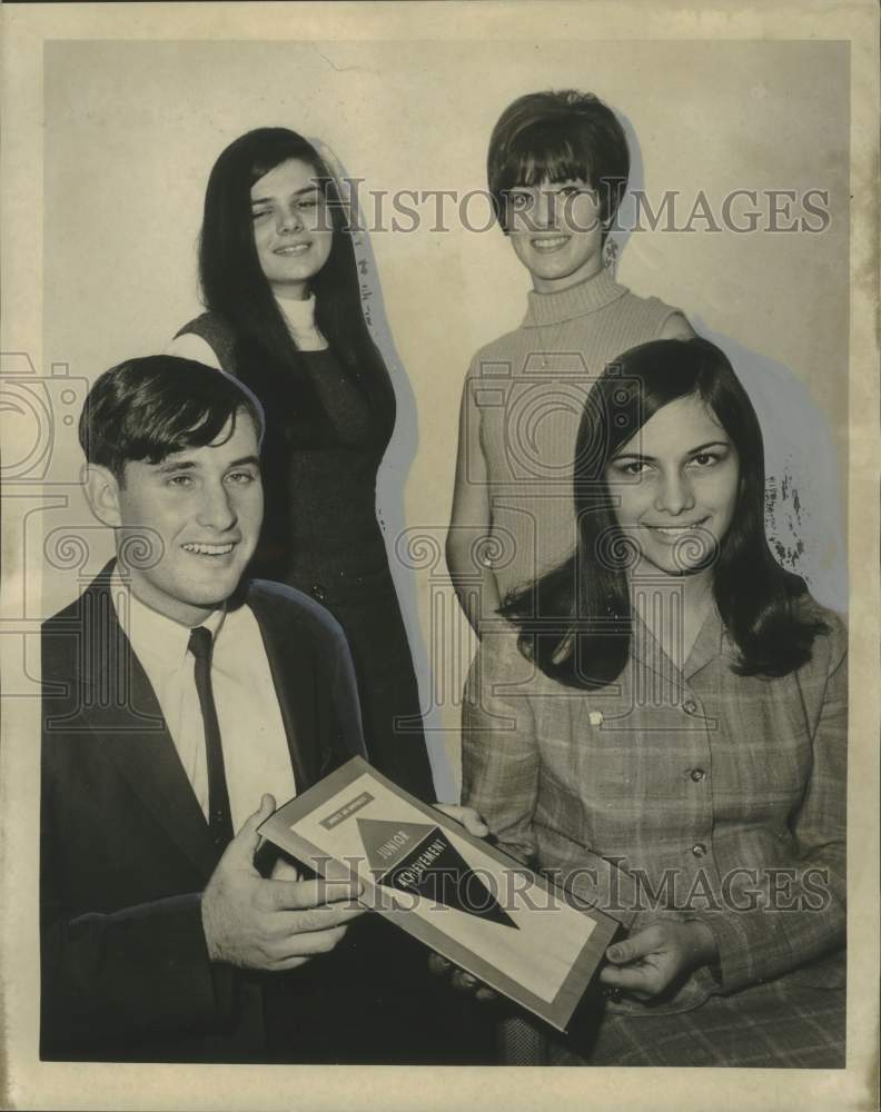 1968 Press Photo New Orleans Chamber of Commerce of Junior Achievement Officers