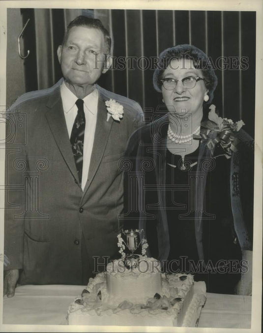 1960 Press Photo Mr. & Mrs. Paul Jacomine Celebrate 50th Wedding Anniversary