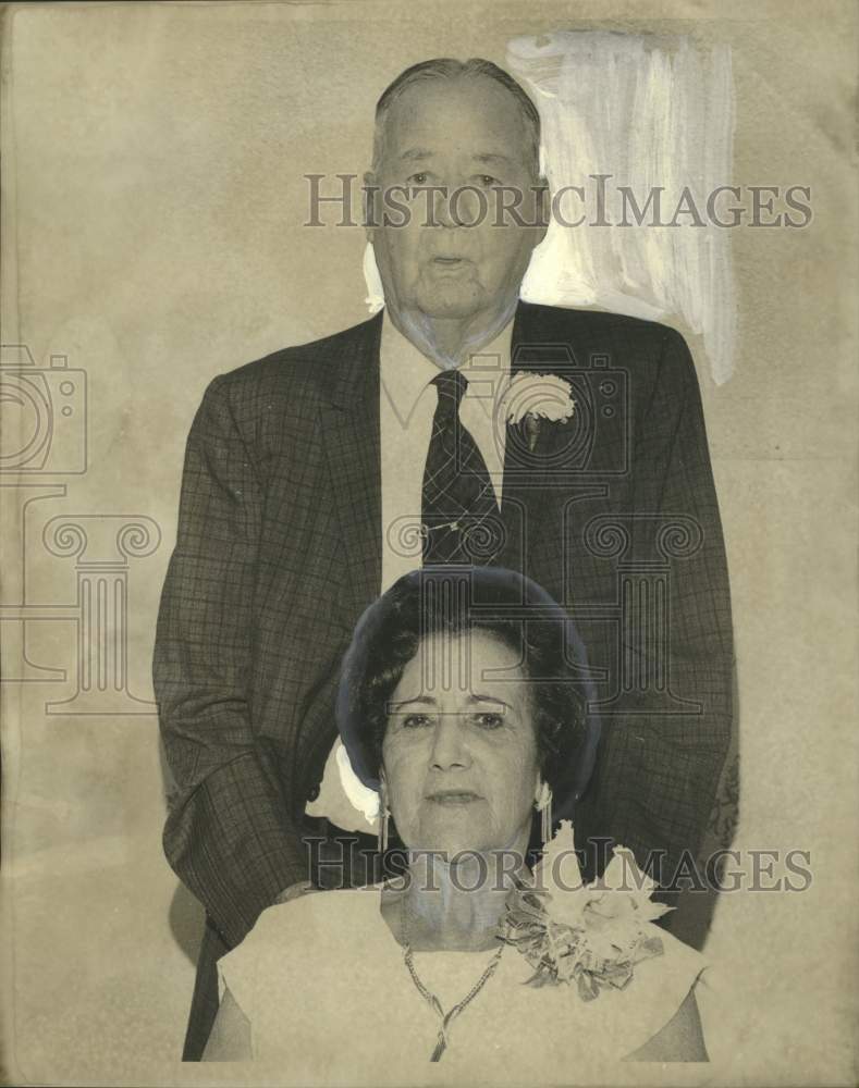 1971 Press Photo Mr. and Mrs. Benjamin F. Kelley Sr.&#39;s 50th Wedding Anniversary