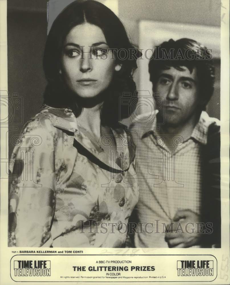 1979 Press Photo Tom Conti &amp; Barbara Kellerman in &quot;Glittering Prizes&quot;- Historic Images