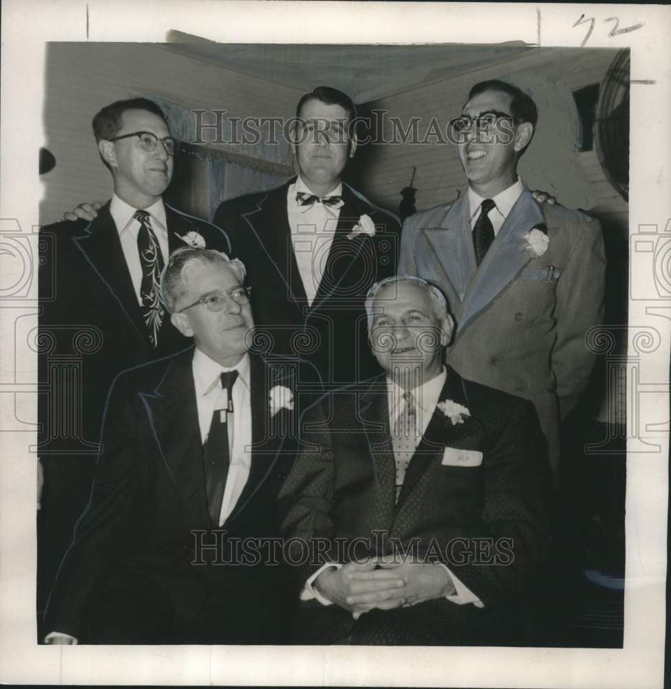 1956 Press Photo Lafitte Yacht Club Officers - noo34611