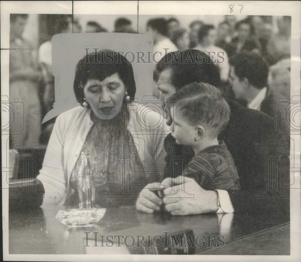 1957 Press Photo Mrs. Rose Liggettm, Stepmother of Dale Morris - noo35387