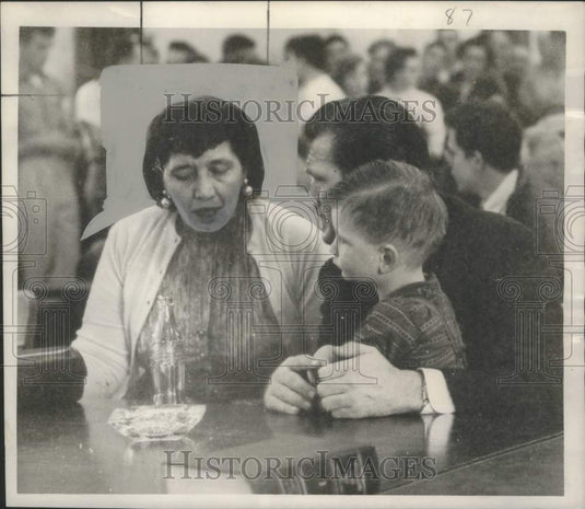 1957 Press Photo Mrs. Rose Liggettm, Stepmother of Dale Morris - noo35387