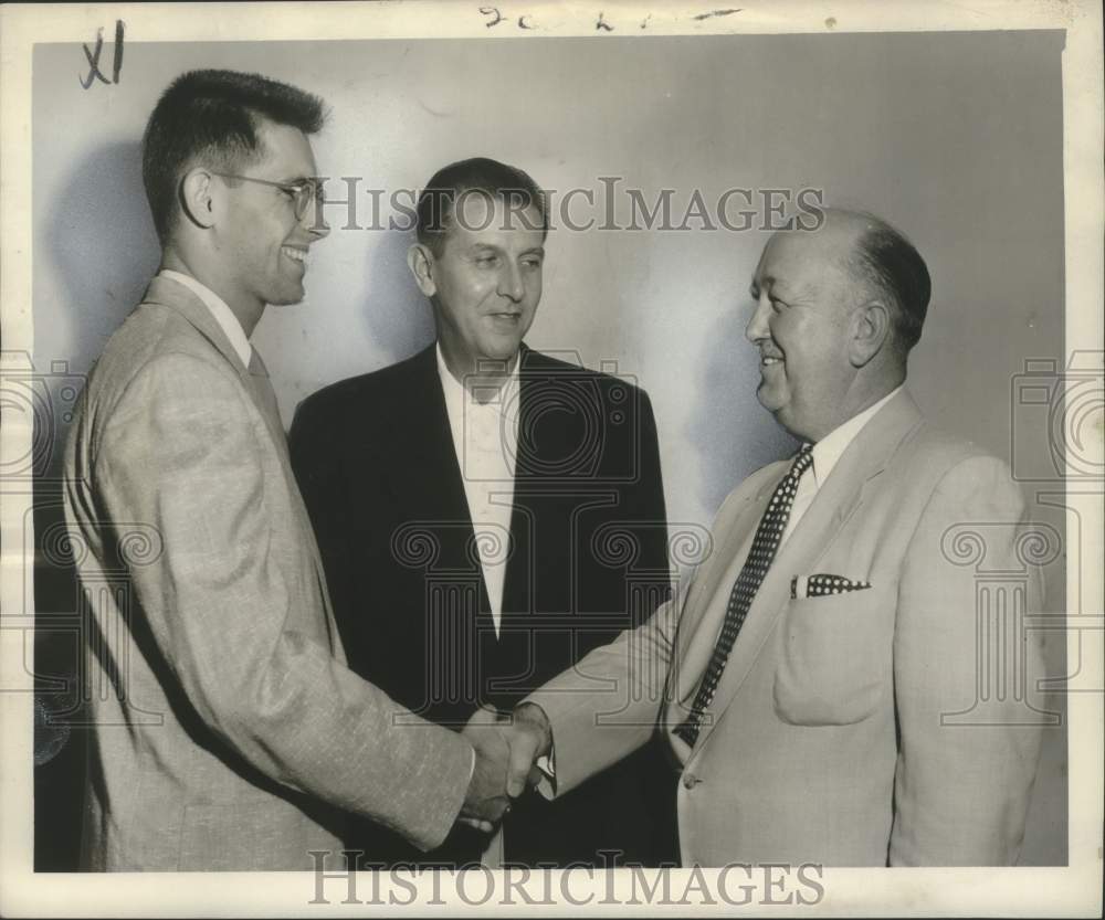 1955 Press Photo Physical directors &amp; president of YMCA in New Orleans- Historic Images