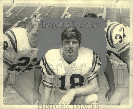 1970 Press Photo LSU Quarterback Buddy Lee et al when LSU hosts the Rice Owls- Historic Images