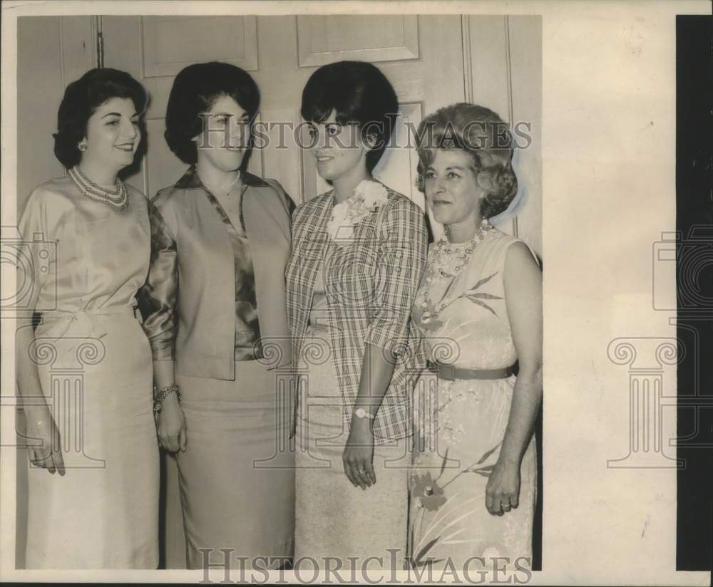 1963 Press Photo Officers of Anne Frank Chapter of B&#39;nai B&#39;rith in New Orleans- Historic Images