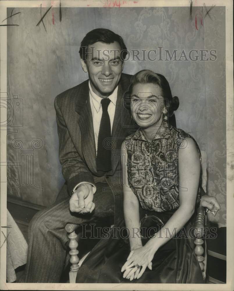 1952 Press Photo John Ireland and Joanne Dru (Mrs. Ireland) in New Orleans- Historic Images