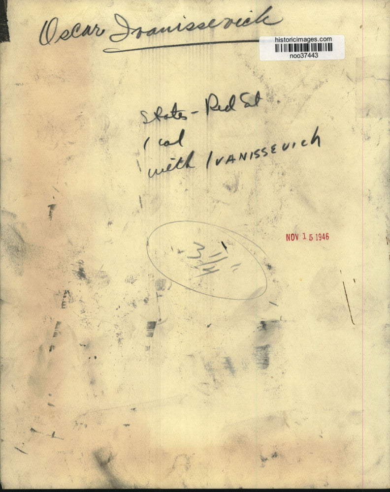 1946 Press Photo Oscar Ivanissevich, Argentina ambassador - noo37443