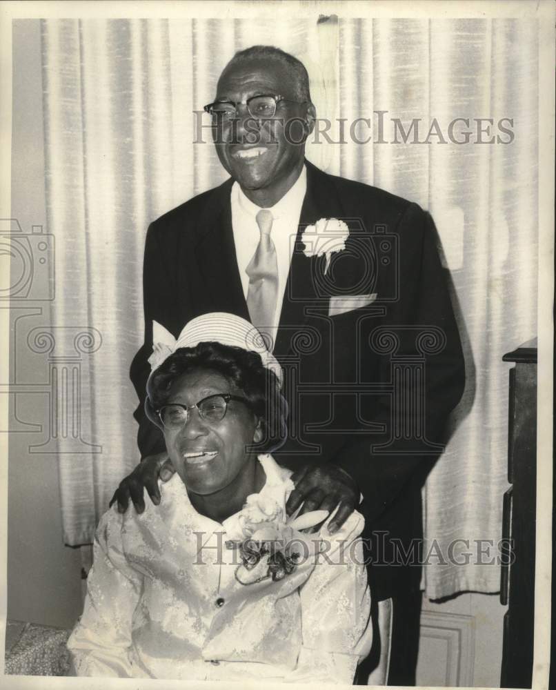 1969 Press Photo Mr. and Mrs. Freddie Jenkins Sr.&#39;s golden wedding anniversary- Historic Images