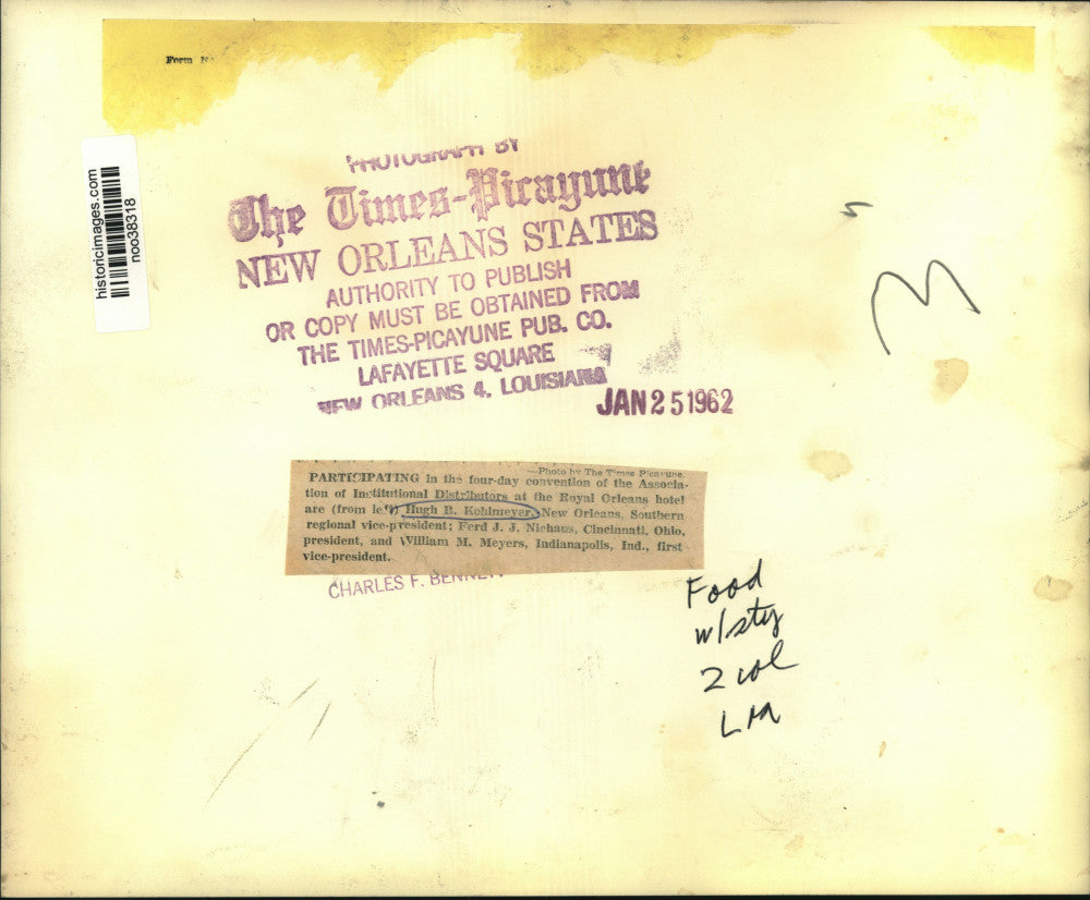 1962 Press Photo Convention of the Association of Institutional Distributors