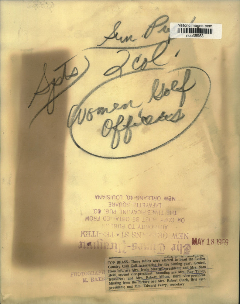 1969 Press Photo Mrs. Irwin Marcus & Ladies Country Club Golf Association