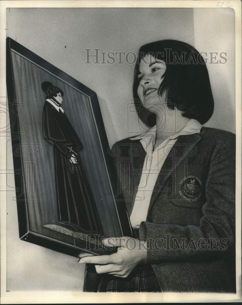 1965 Press Photo Ann O&#39;Neill a High School student and Leukemia survivor.- Historic Images