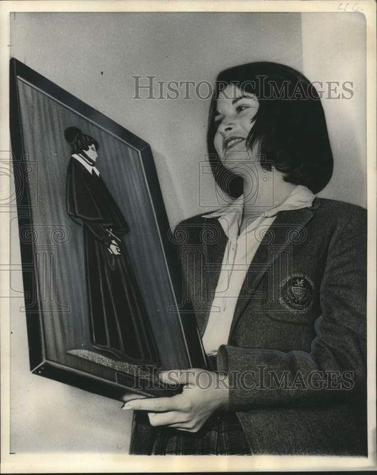 1965 Press Photo Ann O'Neill a High School student and Leukemia survivor.- Historic Images