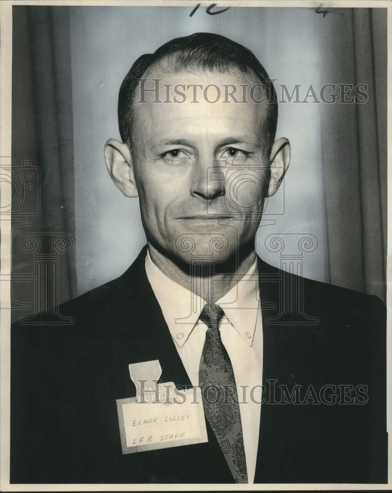 1967 Press Photo Elmer Lolley, Louisiana Farm Bureau Federation assistant