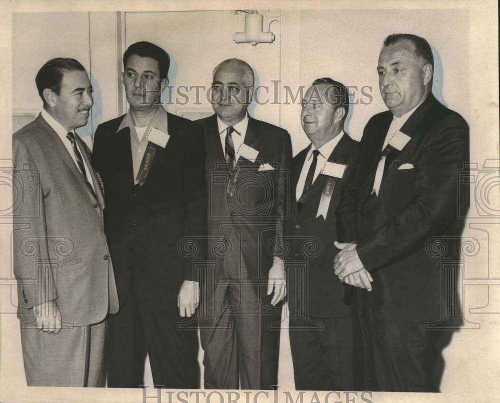 1965 Press Photo Vincent Rizzo &amp; officers, Louisiana Food Dealers&#39; Association- Historic Images