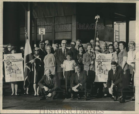 1967 Press Photo Louisiana Historical Society-"Bienville Trail" tour to Mobile