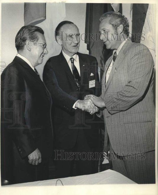 1972 Press Photo Mike Mansfield & Moon Landrieu- Historic Images
