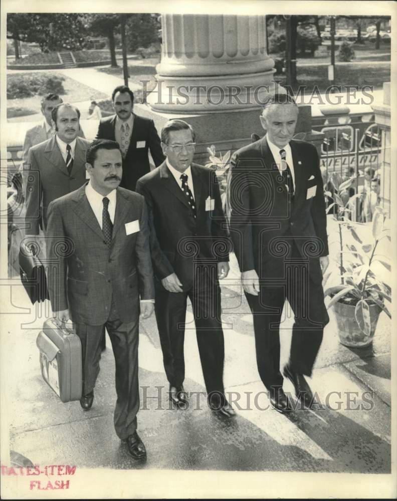 1972 Press Photo Mexico-United States conference members in New Orleans- Historic Images