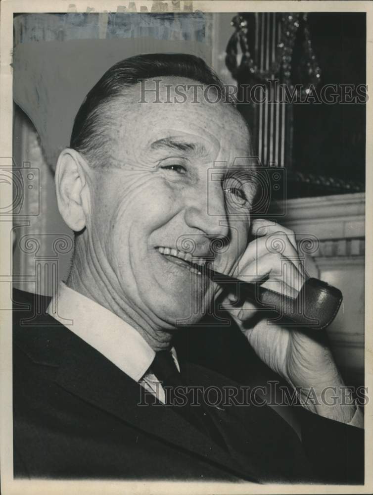 1961 Press Photo Senator Mike Mansfield, assistant majority leader- Historic Images