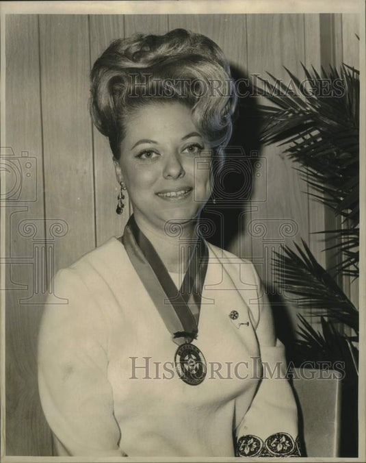1967 Press Photo Mrs. Archie Keyser, Ladies' Auxiliary-Fraternal Order of Police