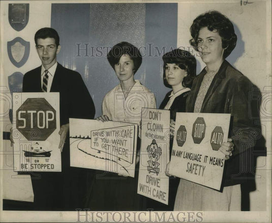 1963 Press Photo Winners in Knights of Pythias Highway Poster contest- Historic Images