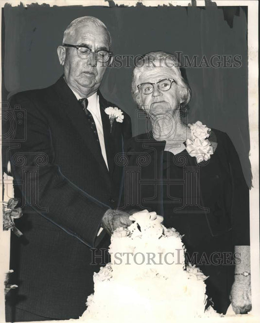 1964 Press Photo Mr. and Mrs. Lewis F. King's 50th Wedding Anniversary