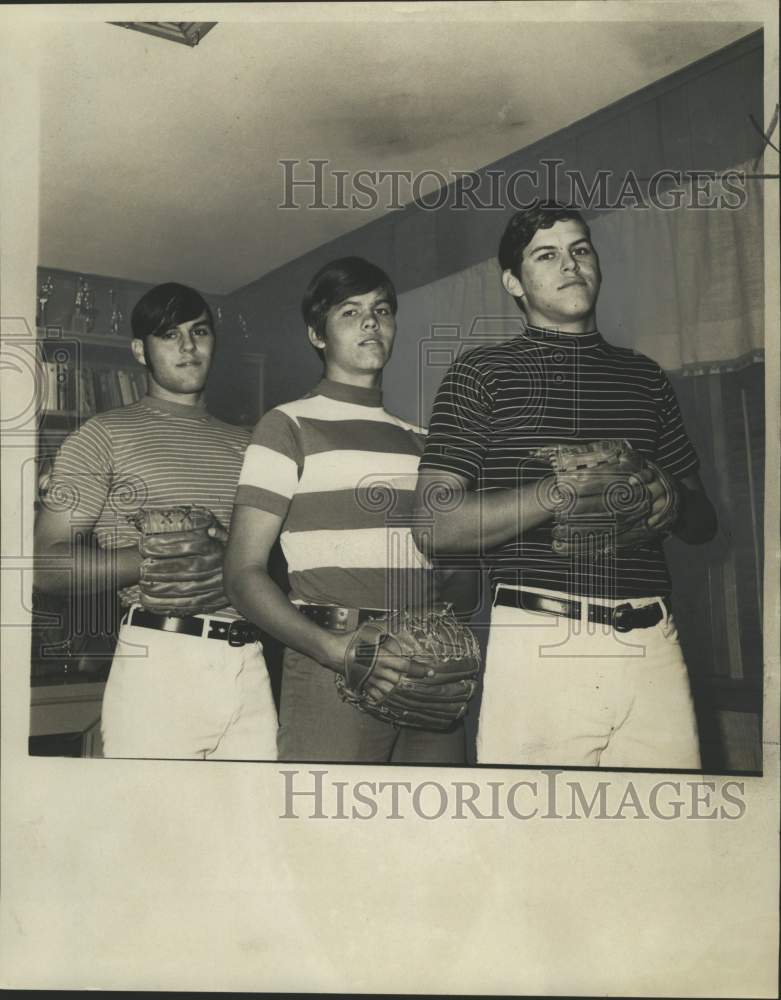 1970 Press Photo Baseball - Paul, Craig &amp; Kirk Koppens of Crescent City- Historic Images