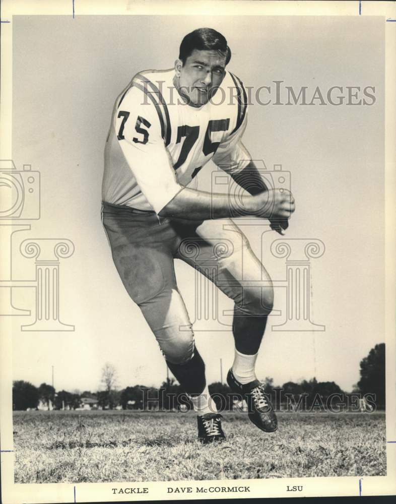 1967 Press Photo Dave McCormick, Tackle for Louisiana State University- Historic Images