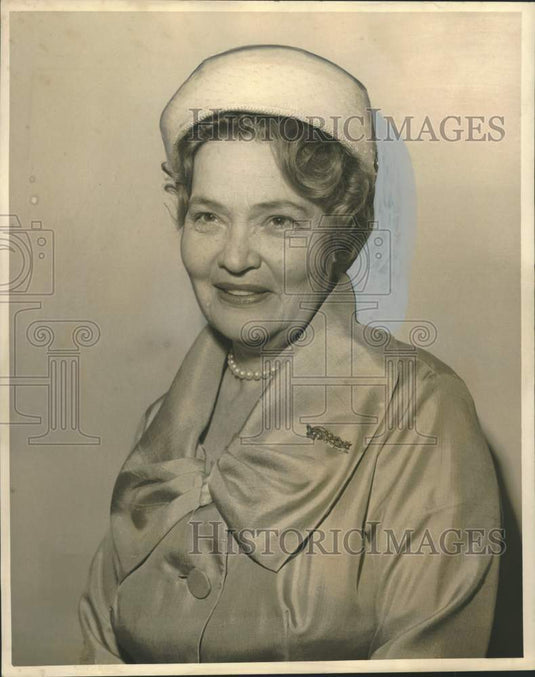 1960 Press Photo Mrs. Benjamin B. Mathew, Daughters of the American Revolution - Historic Images