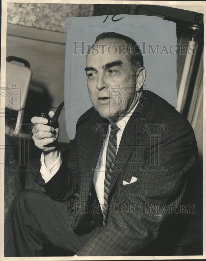 1964 Press Photo New Orleans-Dr. Edward McCrady, president, University of South