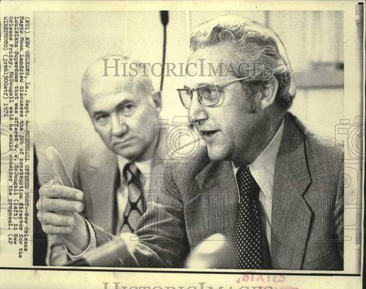 1971 Press Photo New Orleans Mayor Moon Landrieu with W.W McDougal - Historic Images