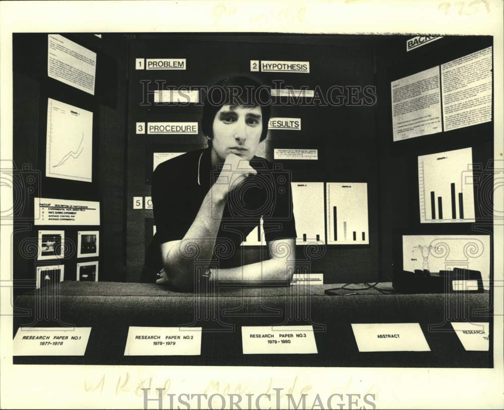 1981 Press Photo New Orleans-Kenneth Kolb, East Jefferson High science project- Historic Images