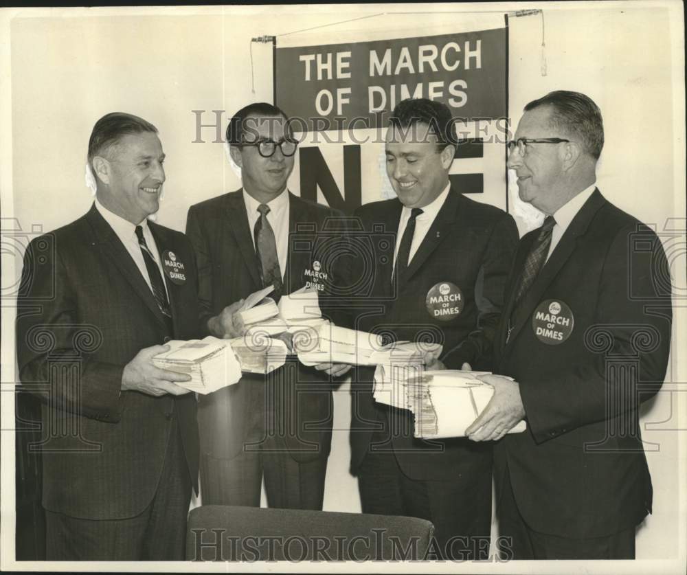 1967 Press Photo Four Leaders of March of Dimes Campaign of 1968- Historic Images