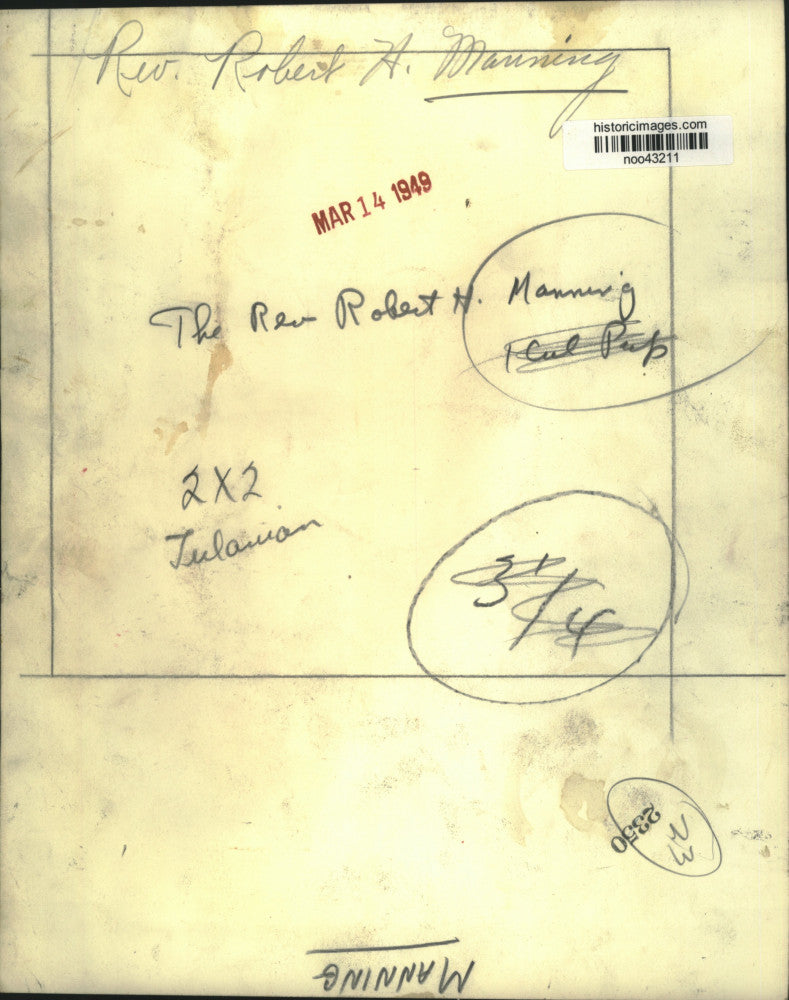 1949 Press Photo Reverend Robert A. Manning - noo43211