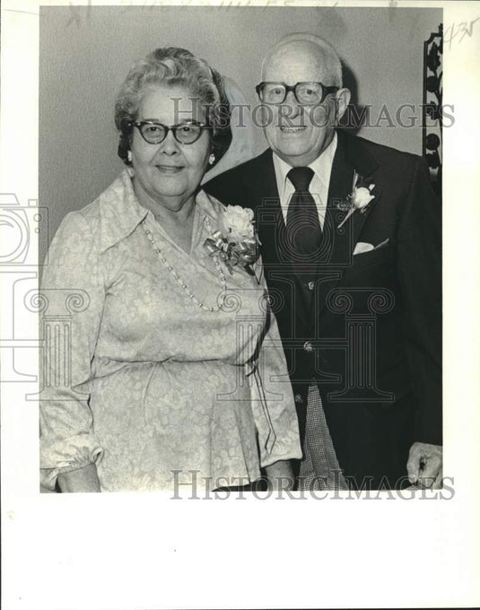 1978 Press Photo Mr & Mrs J.A. Loyacano at 50th anniversary in New Orleans- Historic Images