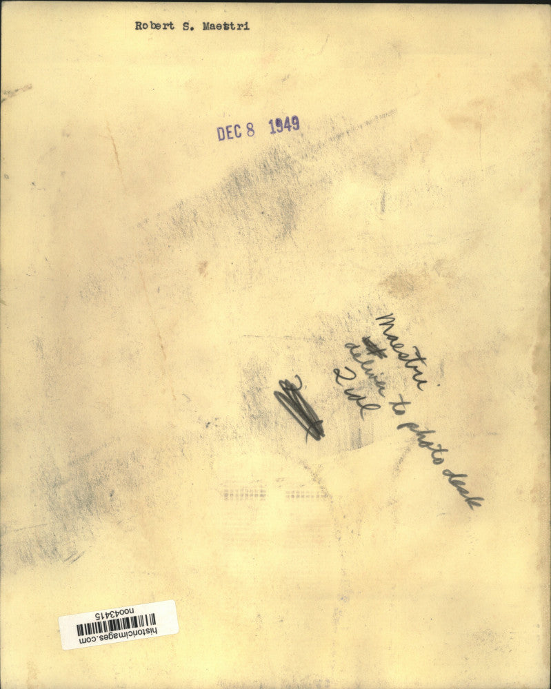 1949 Press Photo Robert S. Maestri, Former Mayor of New Orleans - noo43415