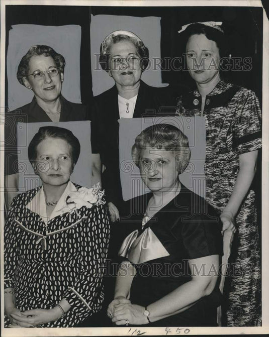 1955 Press Photo Miss Margaret Marks & New Orleans Secretaries Association