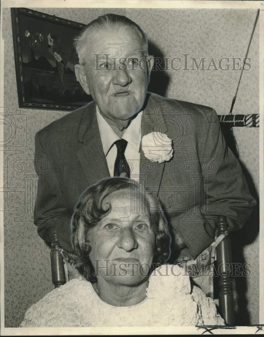 1970 Press Photo Mr. & Mrs. Arthur Machado celebrate 50th wedding anniversary - Historic Images