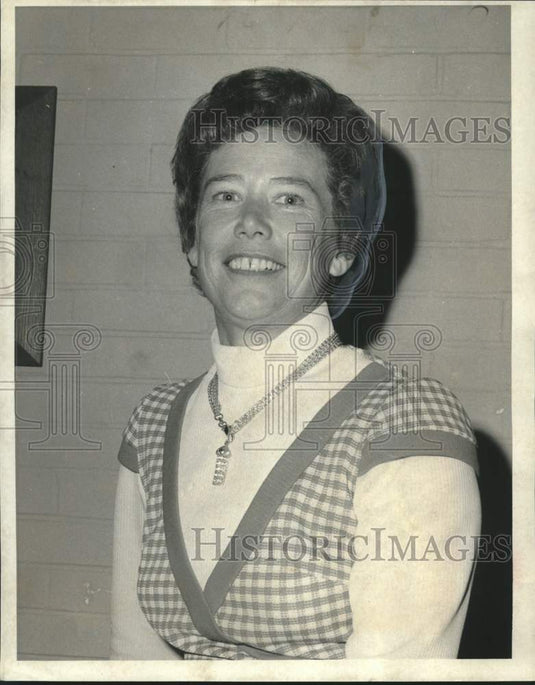 1973 Press Photo Mrs. Louis Mathews Junior, president Colonial Women's Golf Club- Historic Images