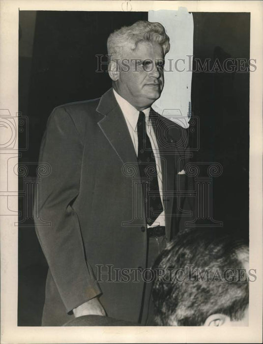 1953 Press Photo Isadore Mattes, second witness at public hearing - noo43628