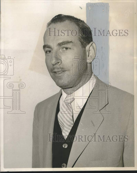 1955 Press Photo William McDermott of New Orleans - noo43766