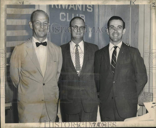 1958 Press Photo Algiers Kiwanis Club officers' meeting of National Aviation Day