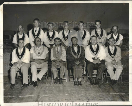 1955 Press Photo New Officers of the Kenner Lodge 1627, Loyal Order of Moose