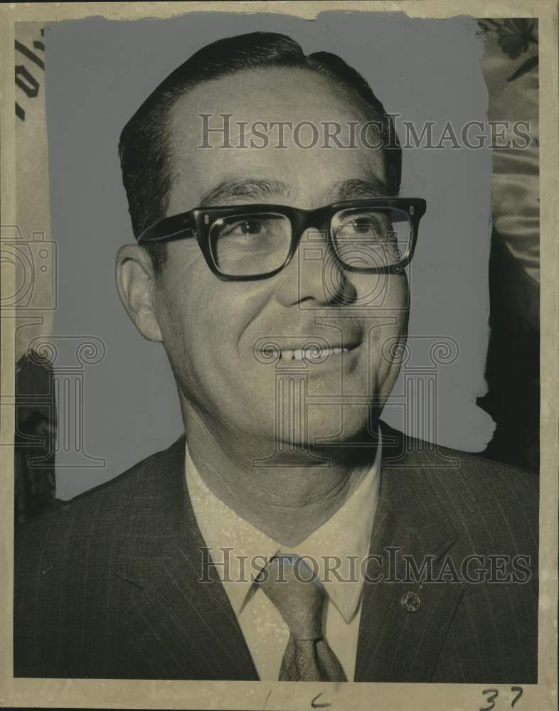 1971 Press Photo Joseph M. Livaudais, president, Archdiocesan Holy Name Society- Historic Images