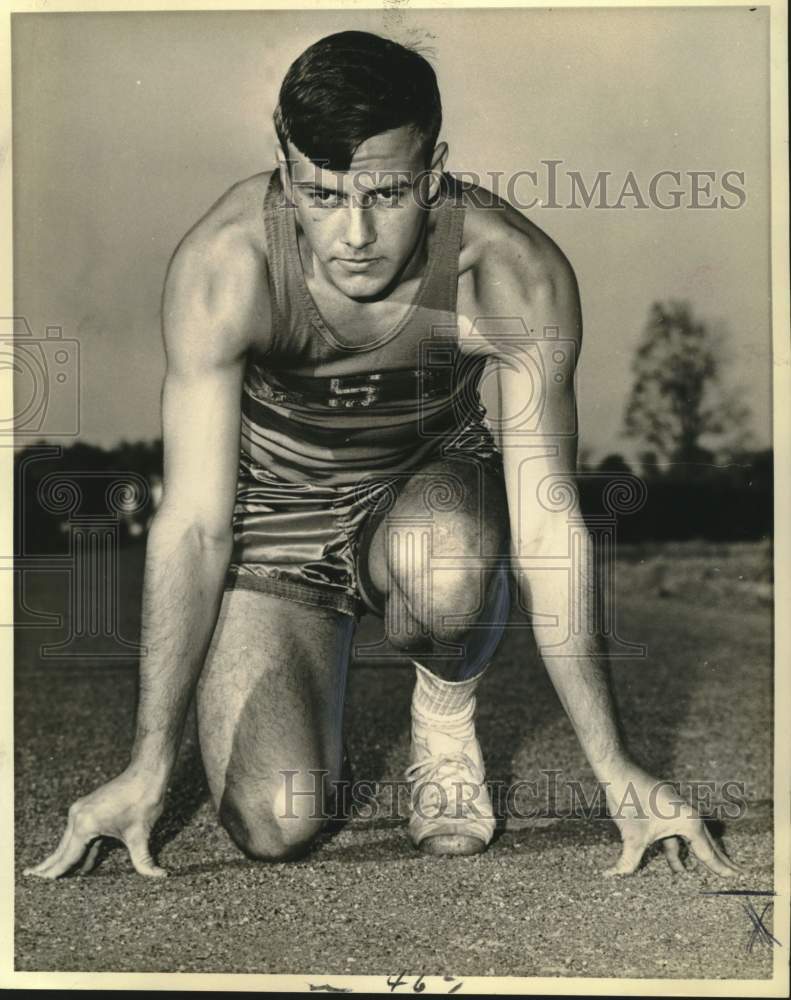 1967 Press Photo Scooter McCarren. Sophomore Sprinter, Mobile, Alabama- Historic Images