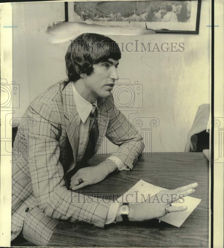 1974 Press Photo Tom McMillen, Bologna Virtur-Sinudyne Basketball Player- Historic Images