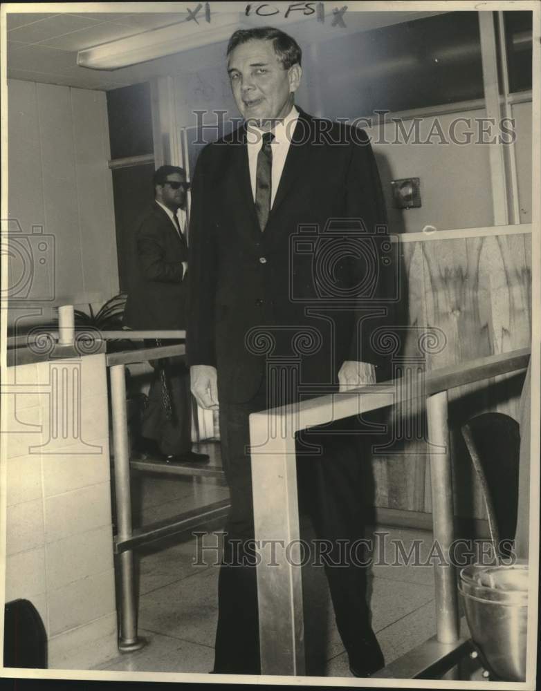Load image into Gallery viewer, 1966 Press Photo Governor John J. McKeithen at New Orleans International Airport
